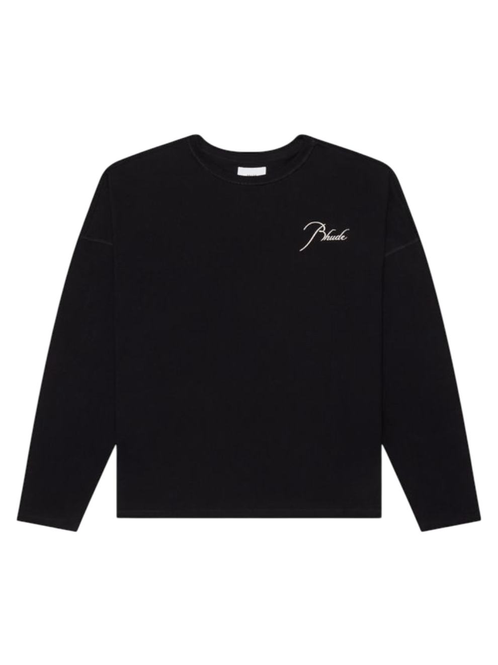 Rhude Classique Reverse LS Tee Black/White