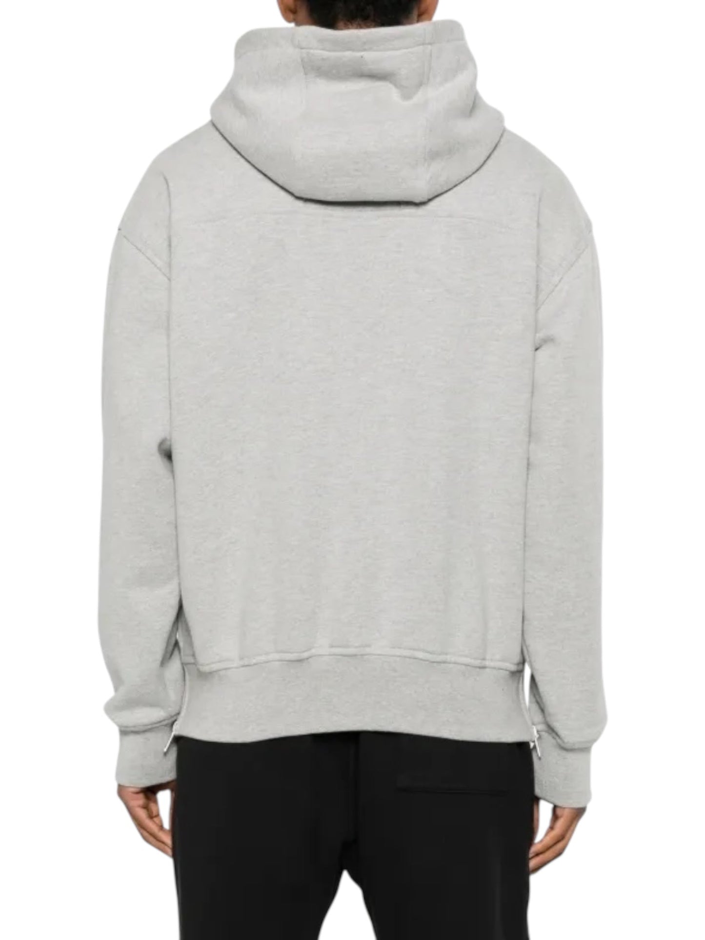 Rhude Classique Side Zip Pullover Hoodie Grey/Black