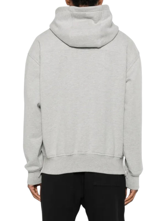 Rhude Classique Side Zip Pullover Hoodie Grey/Black