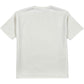 The RHUDE Collins Fumar Tee in Vintage White/Black/Red is a 100% cotton short-sleeve t-shirt, shown from the back against a white background.