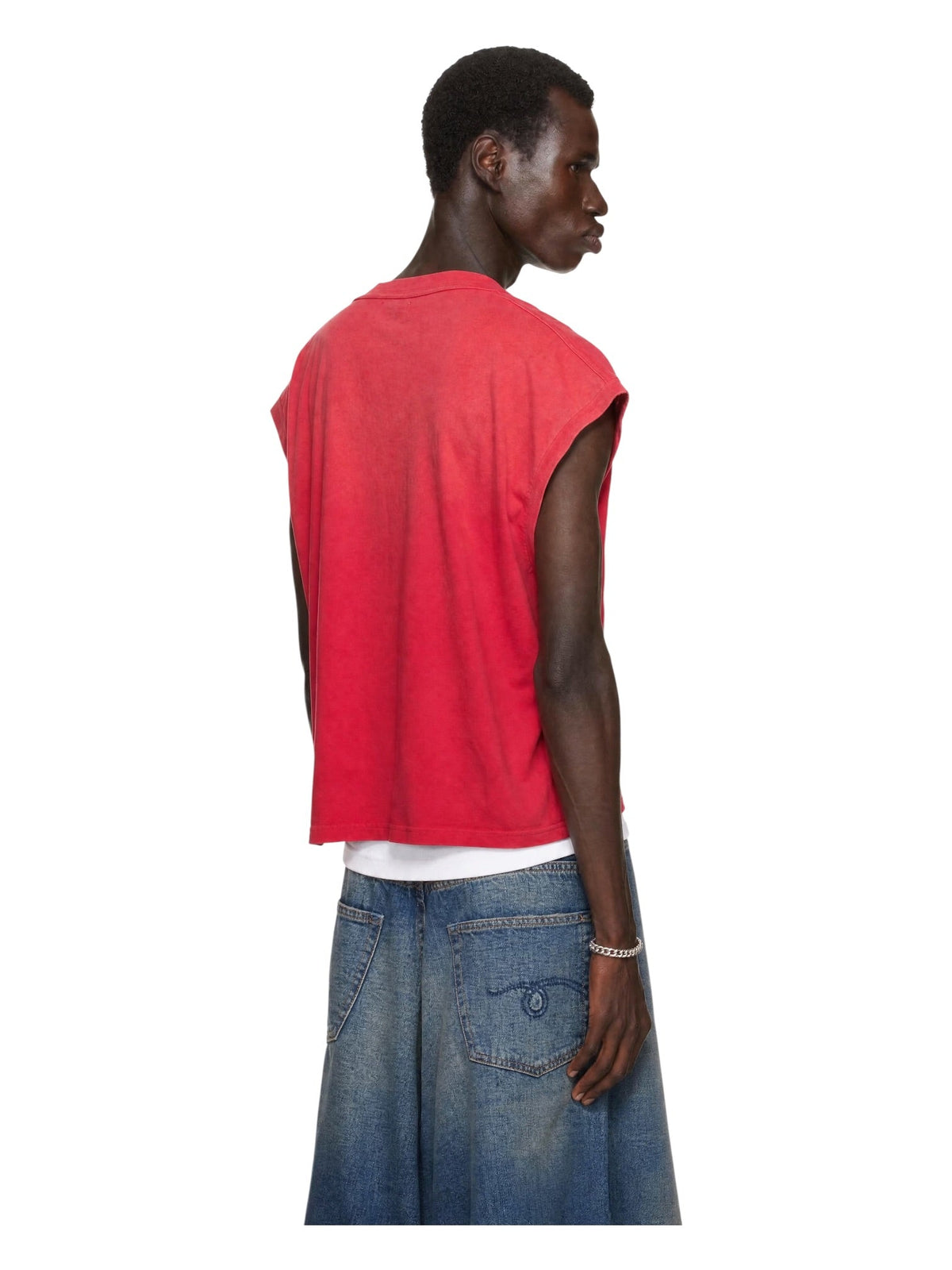 Probus Rhude Desert Racing Script Cut-Off Tee Red/White Rhude Desert Racing Script Cut-Off Tee Red/White RED/WHITE
