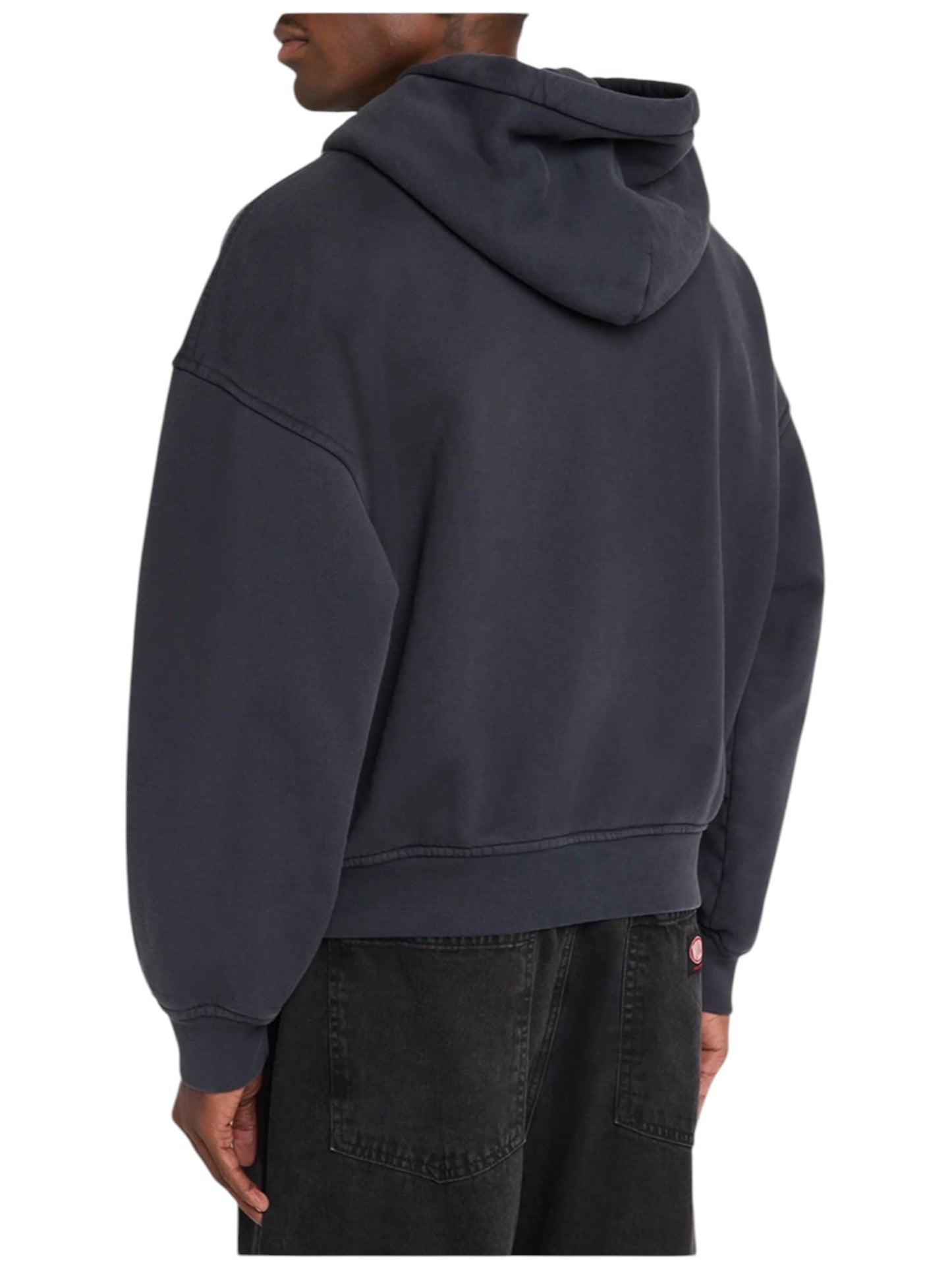 Rhude Eagle Pass Zip-Up Hoodie Vtg Black/White
