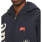 Rhude Eagle Pass Zip-Up Hoodie Vtg Black/White