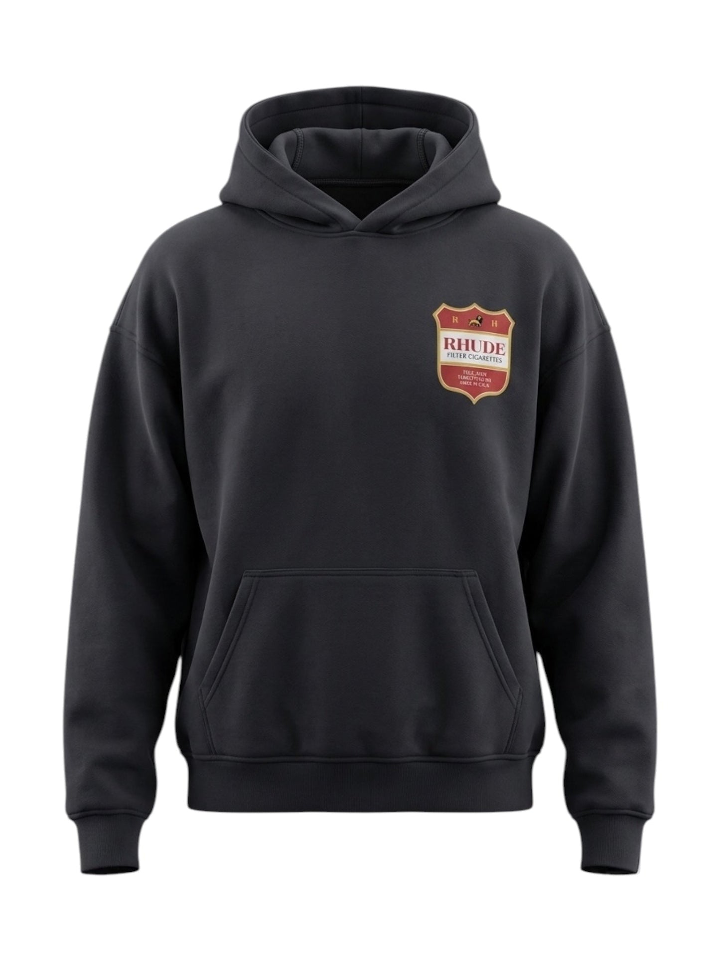 Rhude Filtaro Crest Hoodie Vintage Blk-Red-Yellow