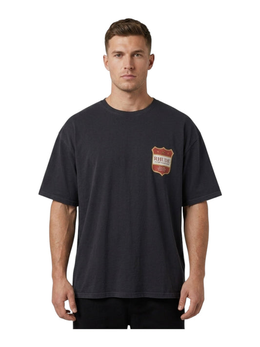 Rhude Filtaro Crest Tee Vintage Blk-Red-Yellow