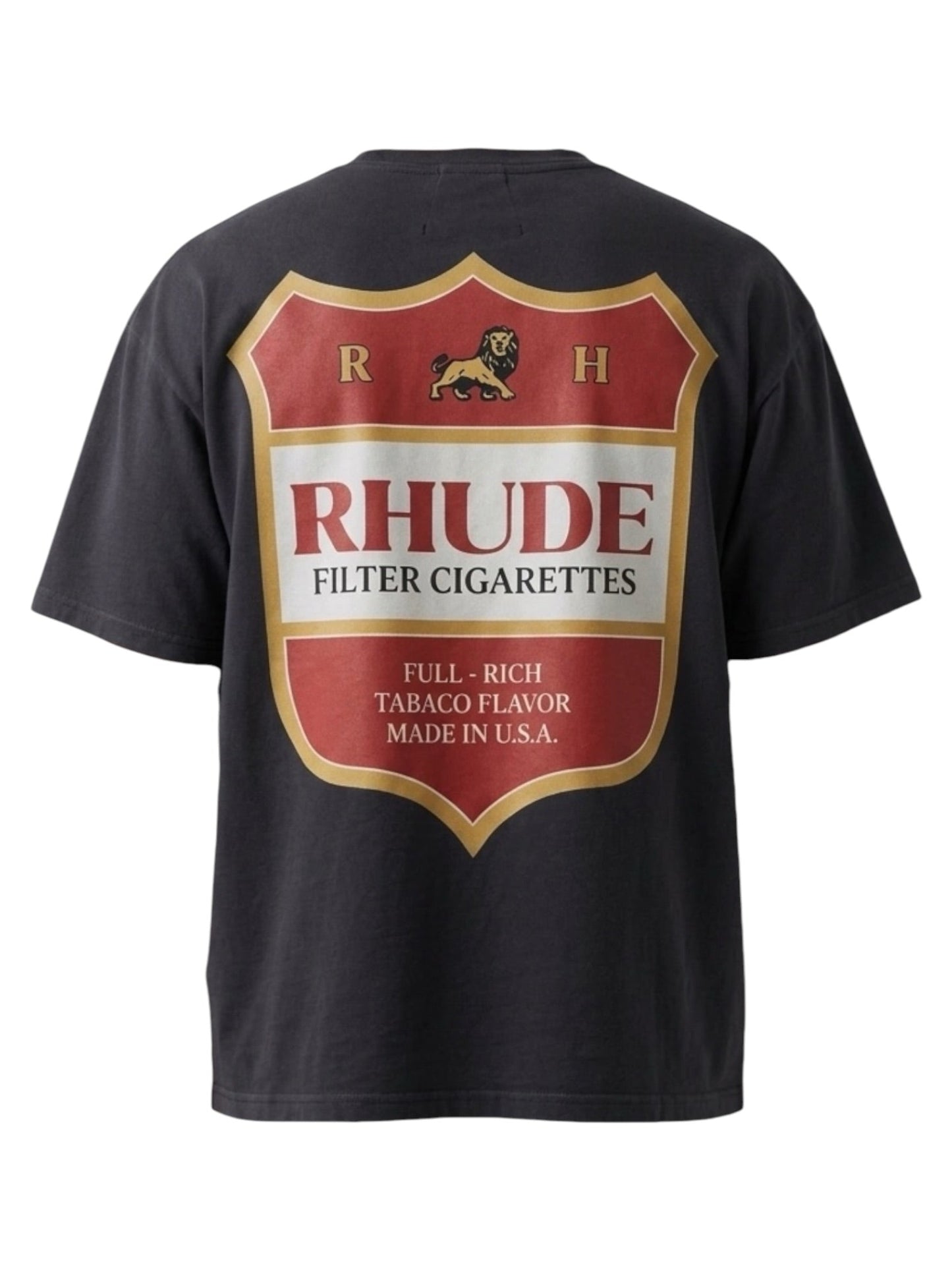 Rhude Filtaro Crest Tee Vintage Blk-Red-Yellow