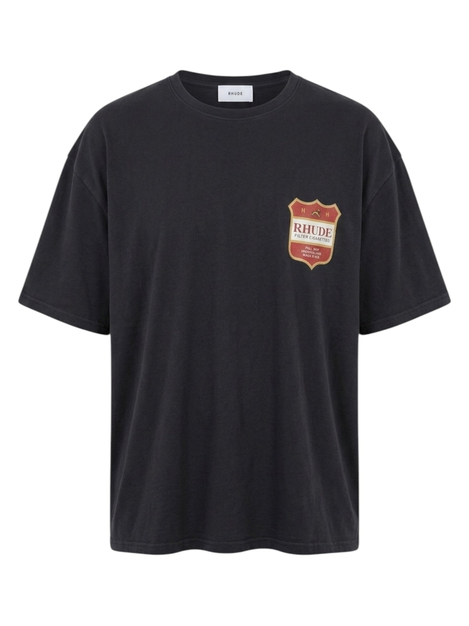 Rhude Filtaro Crest Tee Vintage Blk-Red-Yellow