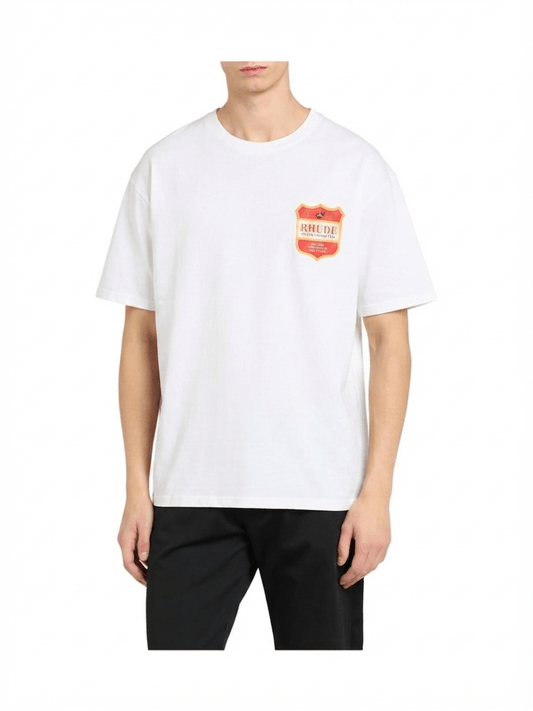 Probus Rhude Filtaro Crest Tee Vintage Wht-Red-Yellow Rhude Filtaro Crest Tee Vintage Wht-Red-Yellow S