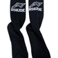 Rhude Footy Logo Sock Black/White