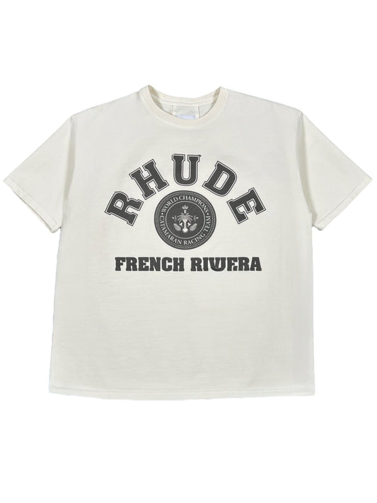 Rhude French Riviera Tee White