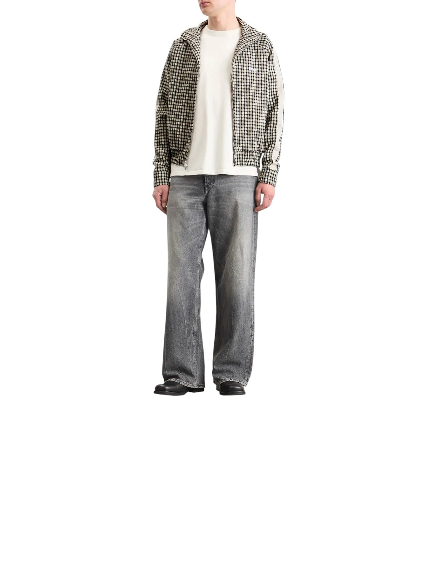 Rhude Gingham Hamptons Track Jacket White/Black