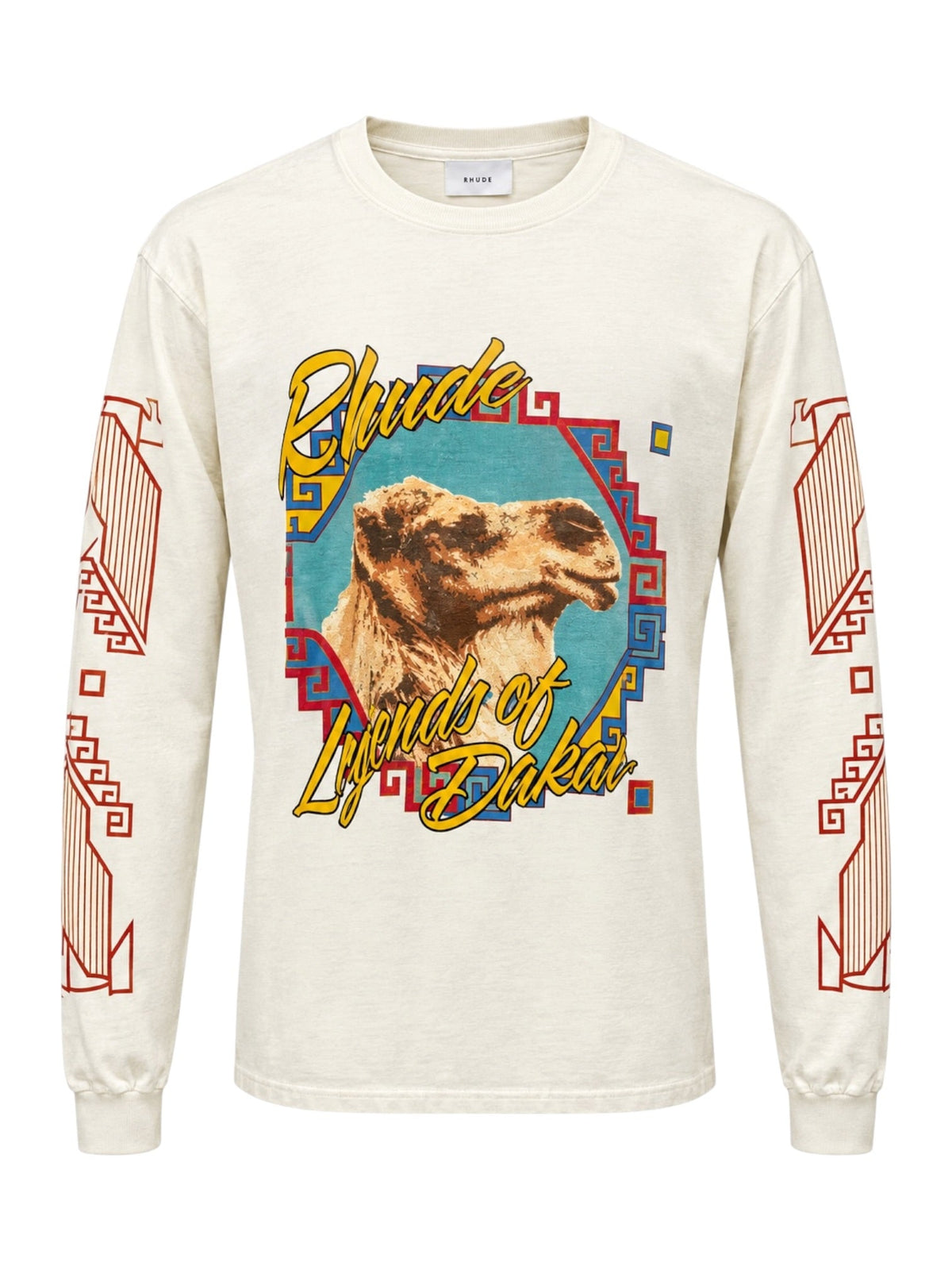 Probus Rhude Legends of Dakar LS Tee Vintage White Rhude Legends of Dakar LS Tee Vintage White WHITE