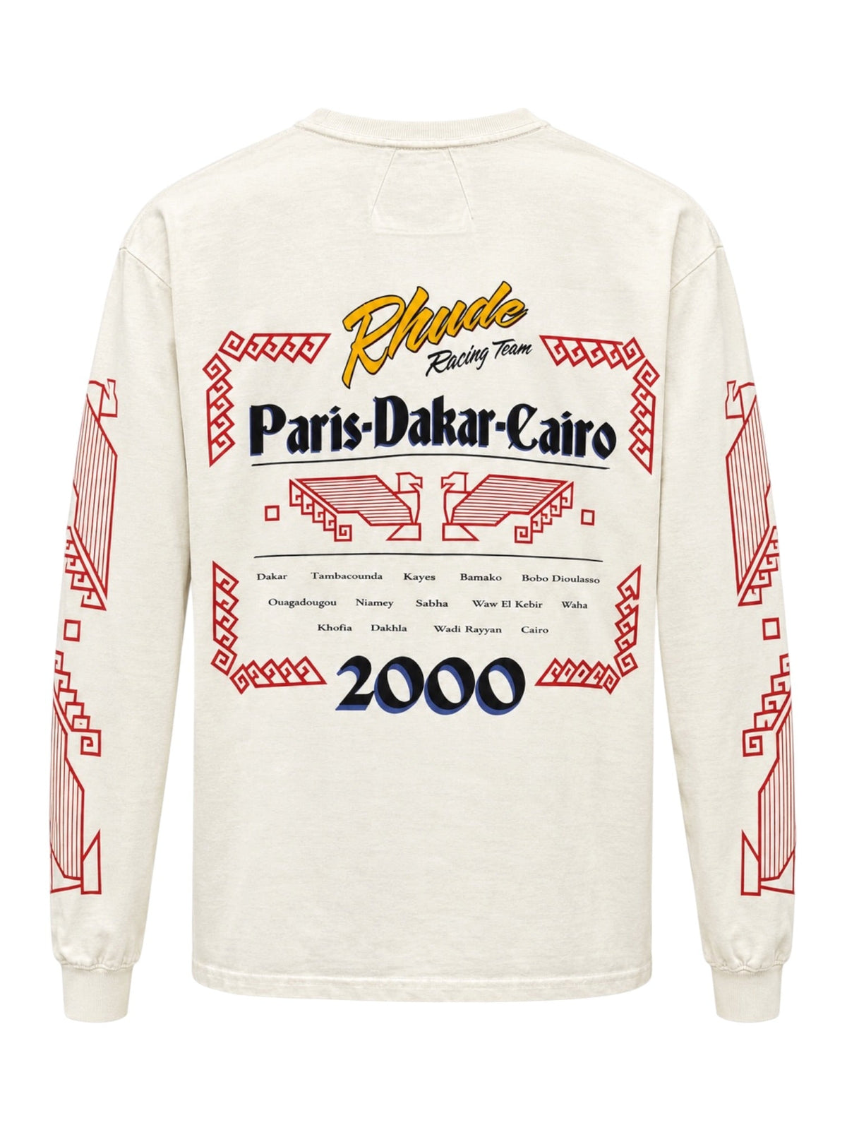 Probus Rhude Legends of Dakar LS Tee Vintage White Rhude Legends of Dakar LS Tee Vintage White WHITE