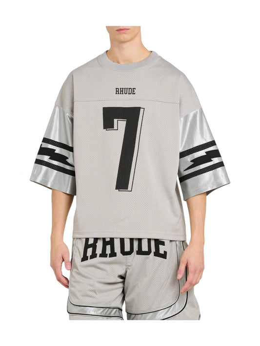Rhude Lightning Football Jersey Grey-Silver