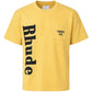 Probus Rhude Logo Pocket Tee Washed Sahara Yellow-Black Rhude Logo Pocket Tee Washed Sahara Yellow-Black S