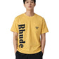 Probus Rhude Logo Pocket Tee Washed Sahara Yellow-Black Rhude Logo Pocket Tee Washed Sahara Yellow-Black S