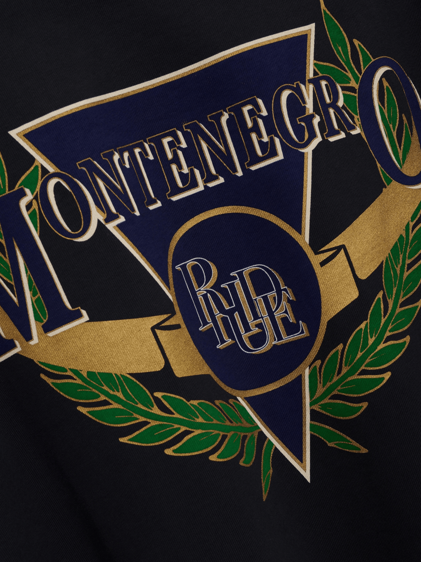 Rhude Montenegro Regatta L/S Tee Vtg Black/Navy