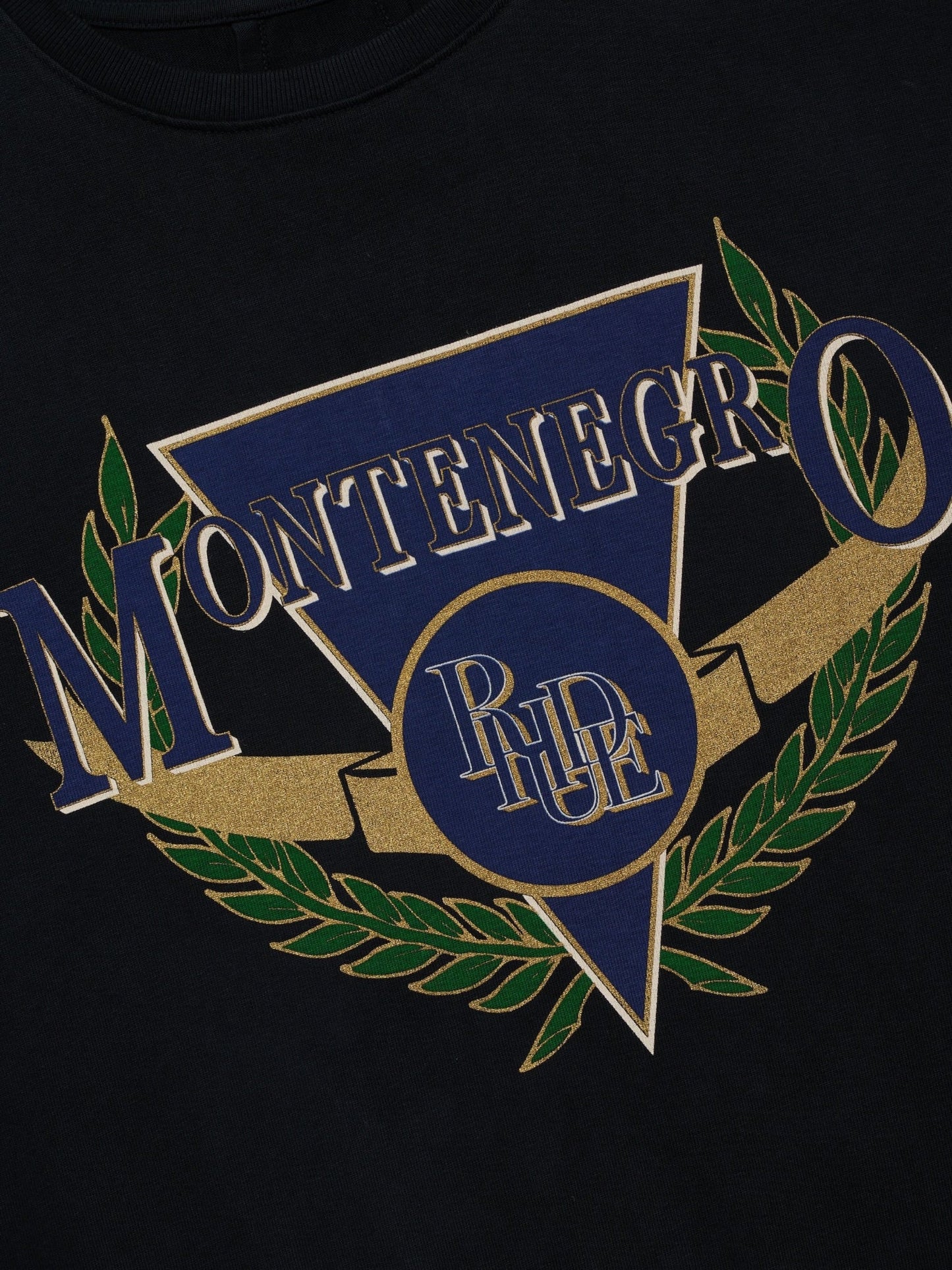 Rhude Montenegro Regatta Tee Vtg Black/Navy