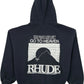 Rhude Moonlight Pack Hoodie Vtg Black/White