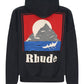 Rhude Moonlight Regatta Hoodie Vtg Black/Red/Blue