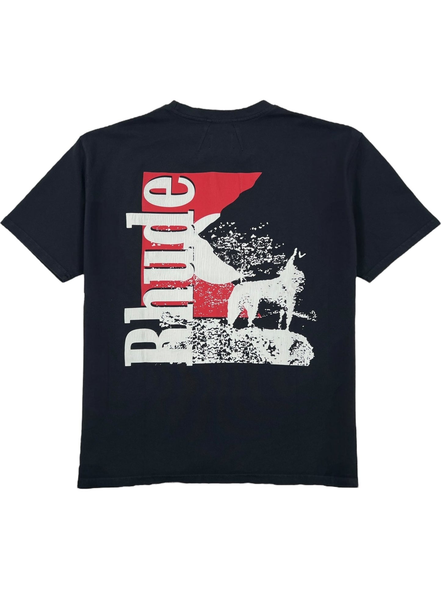 Rhude Moonlight Wolf Pocket Tee Vtg Black/White/Red