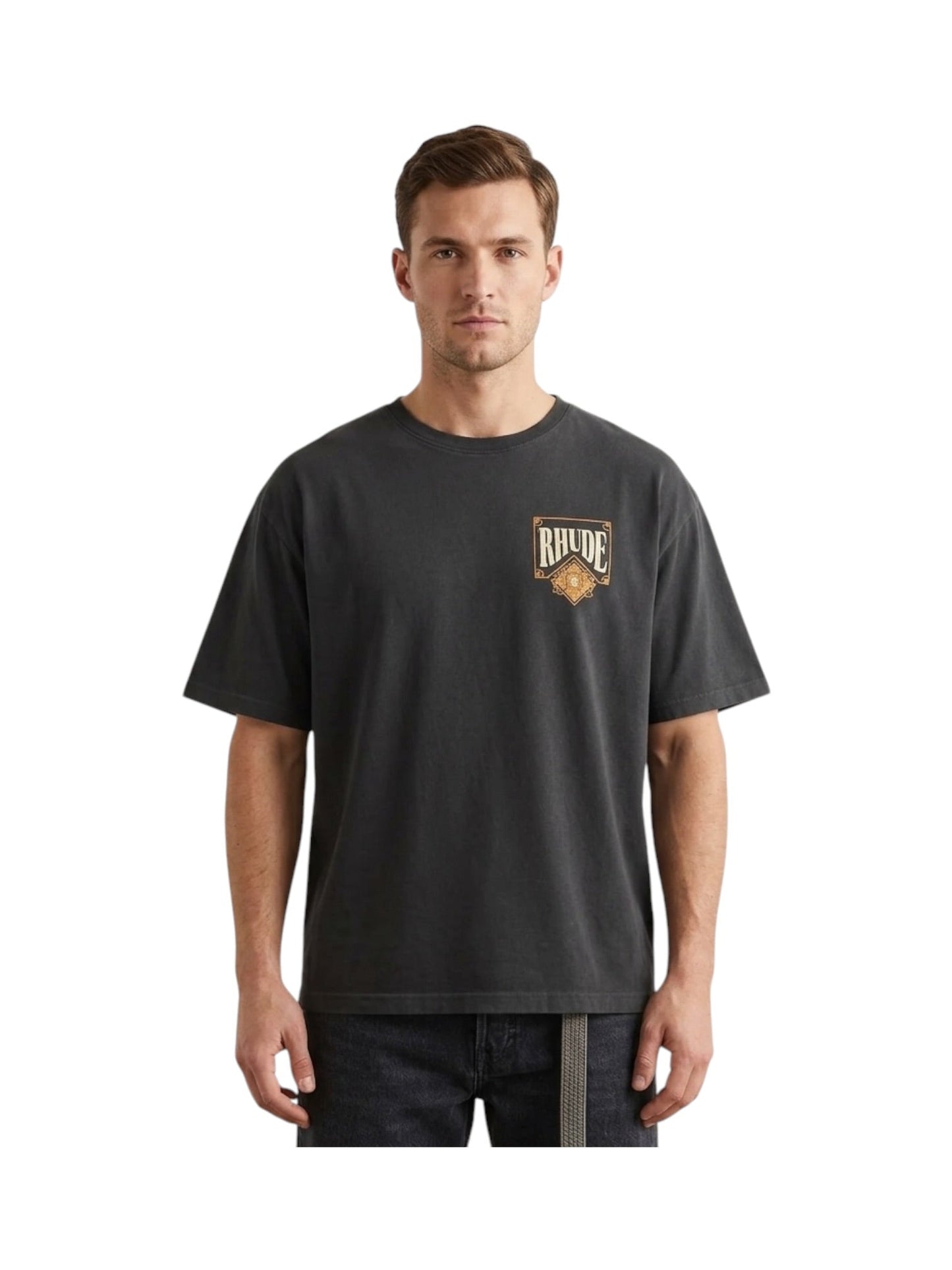 Rhude Playing Card Tee Vtg Black/Yellow