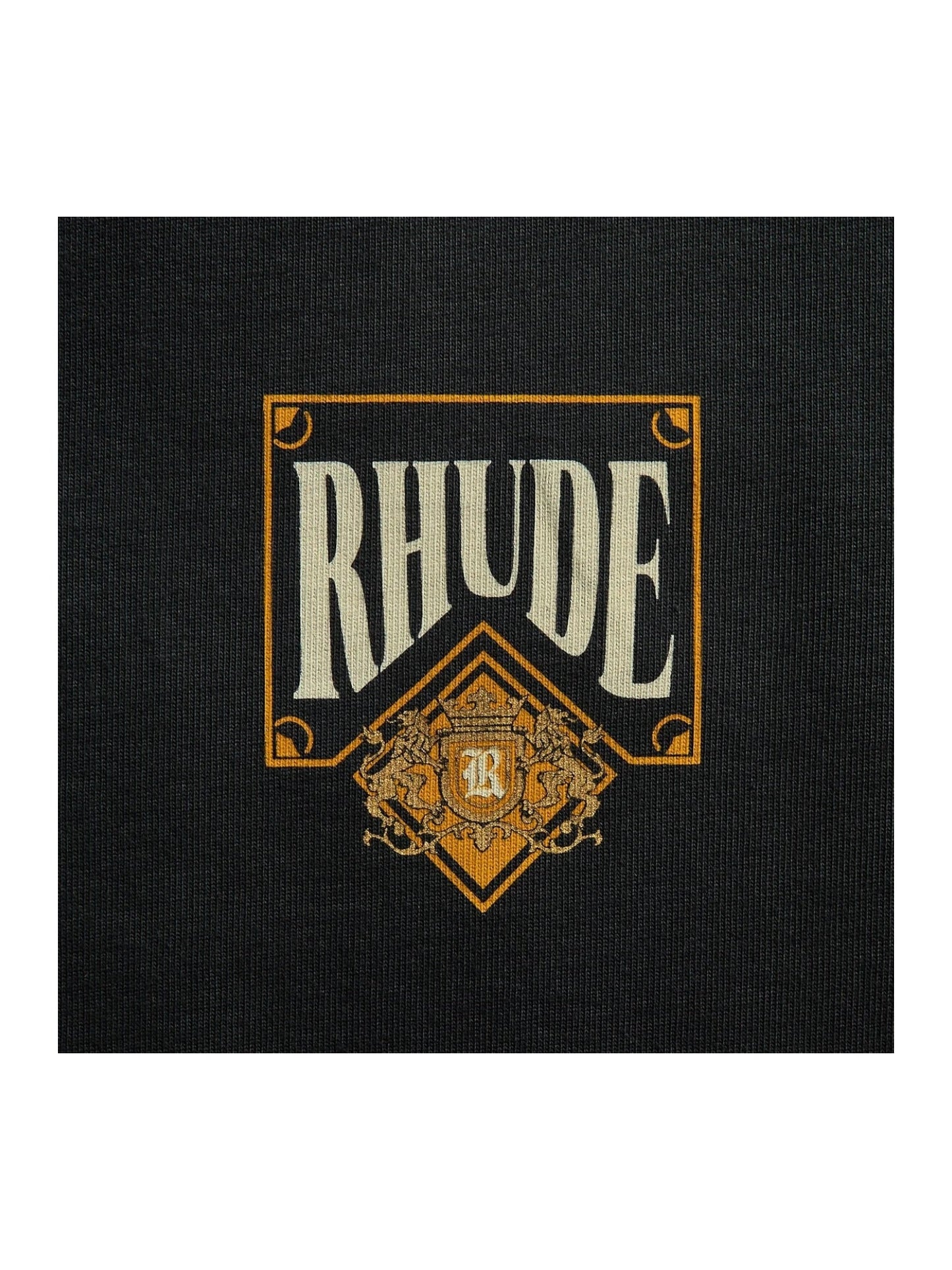 Rhude Playing Card Tee Vtg Black/Yellow