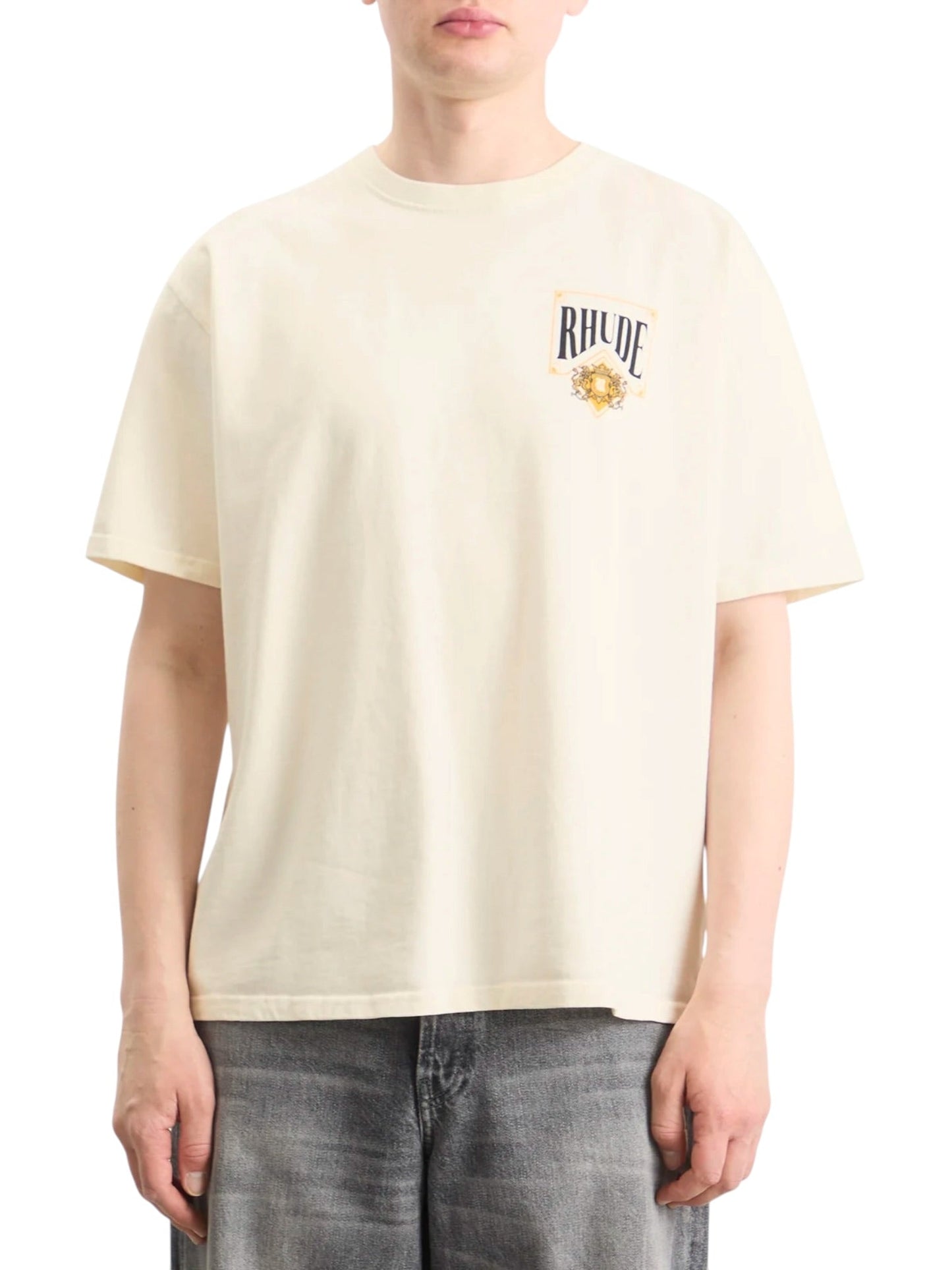 Rhude Playing Card Tee Vtg White/Yellow