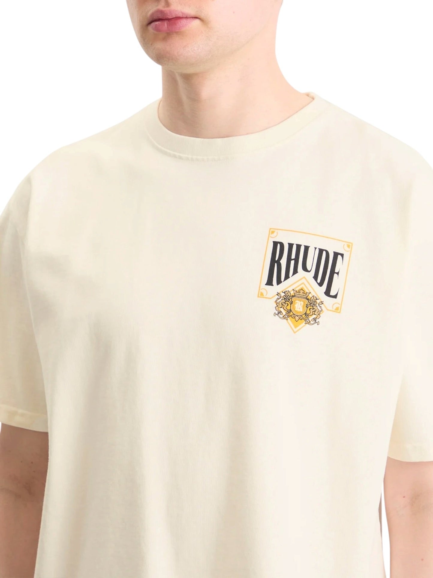 Rhude Playing Card Tee Vtg White/Yellow