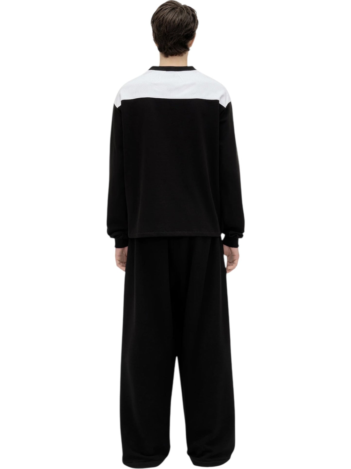 Rhude Racing Panel LS Shirt Black/White