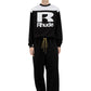 Rhude Racing Panel LS Shirt Black/White
