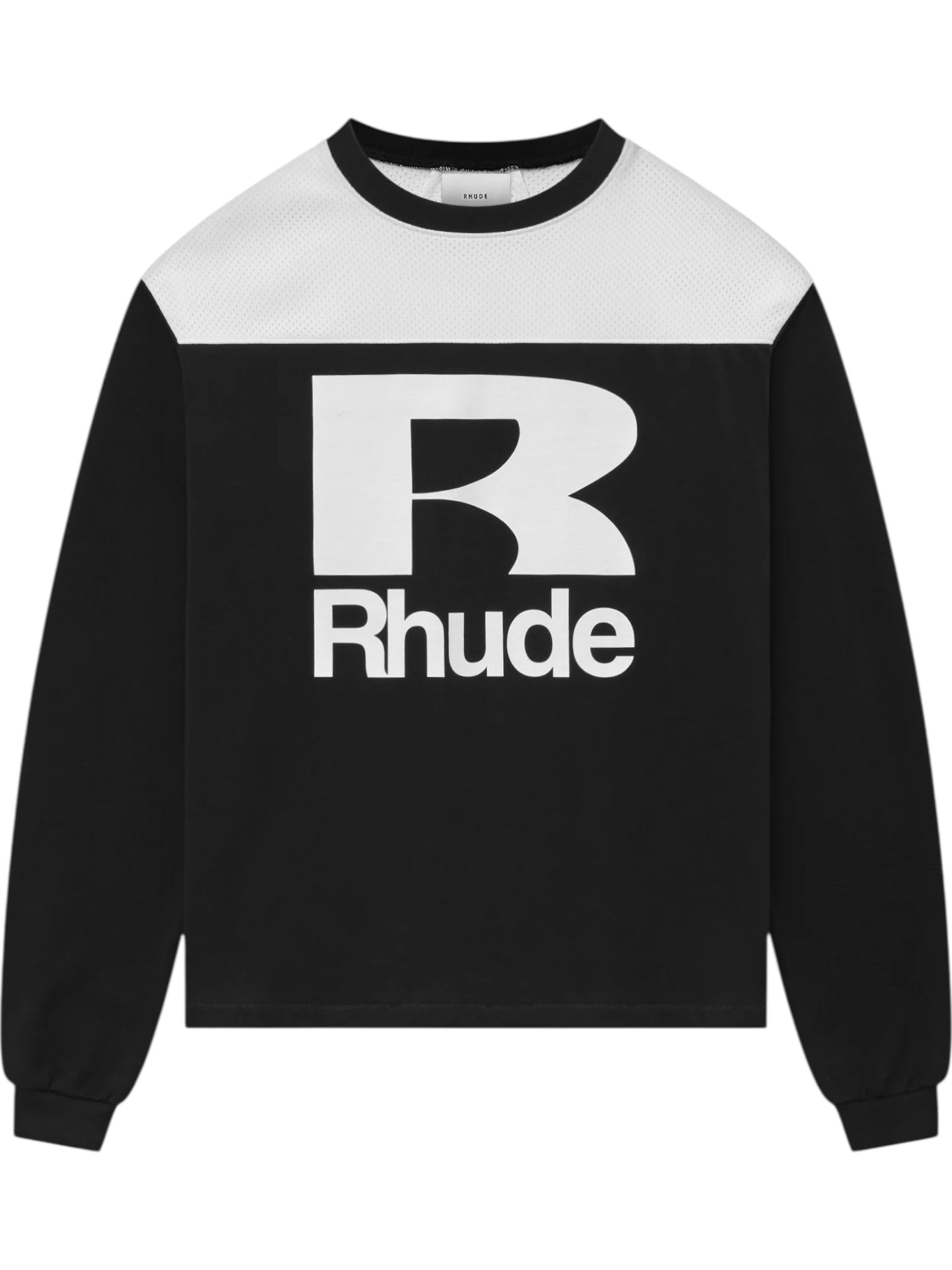 Rhude Racing Panel LS Shirt Black/White