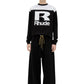 Rhude Racing Panel LS Shirt Black/White