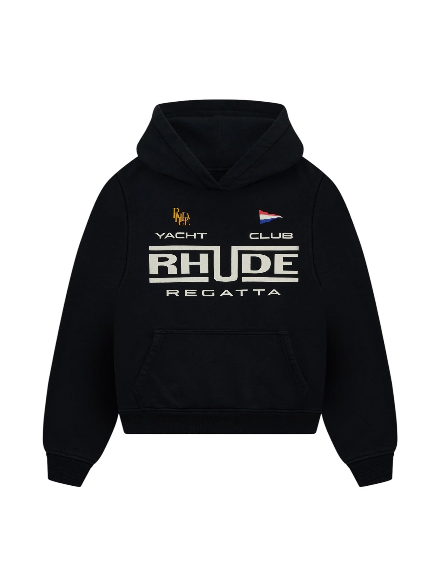 Rhude Regatta Club Hoodie Vtg Black/White