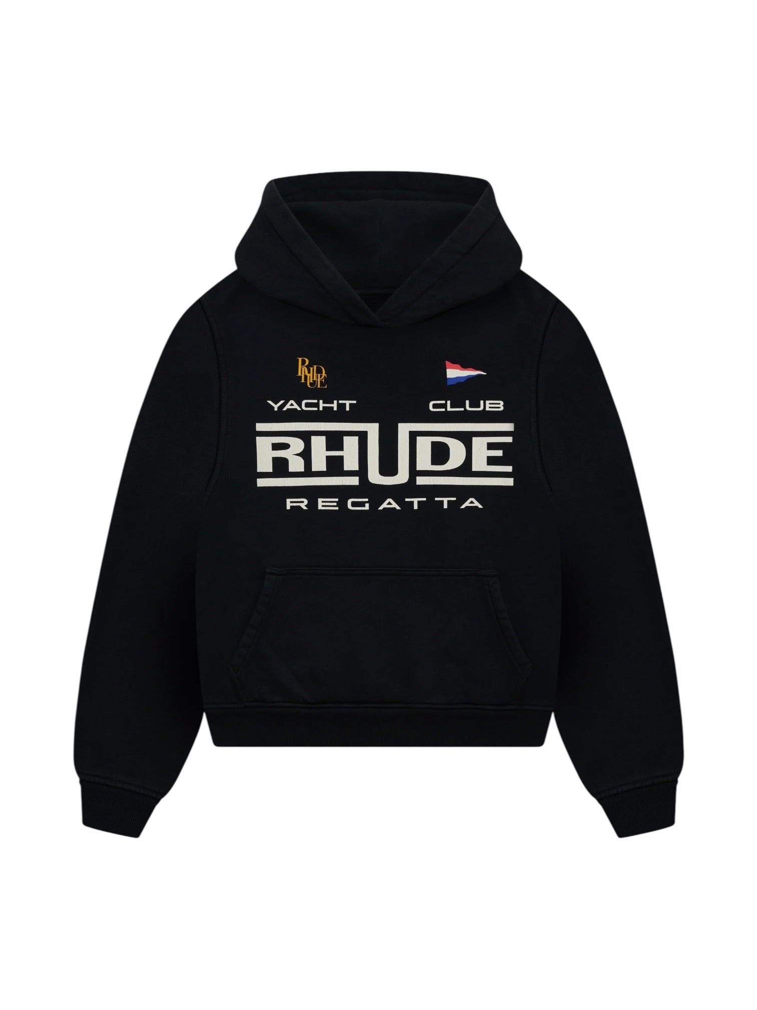Rhude Regatta Club Hoodie Vtg Black/White