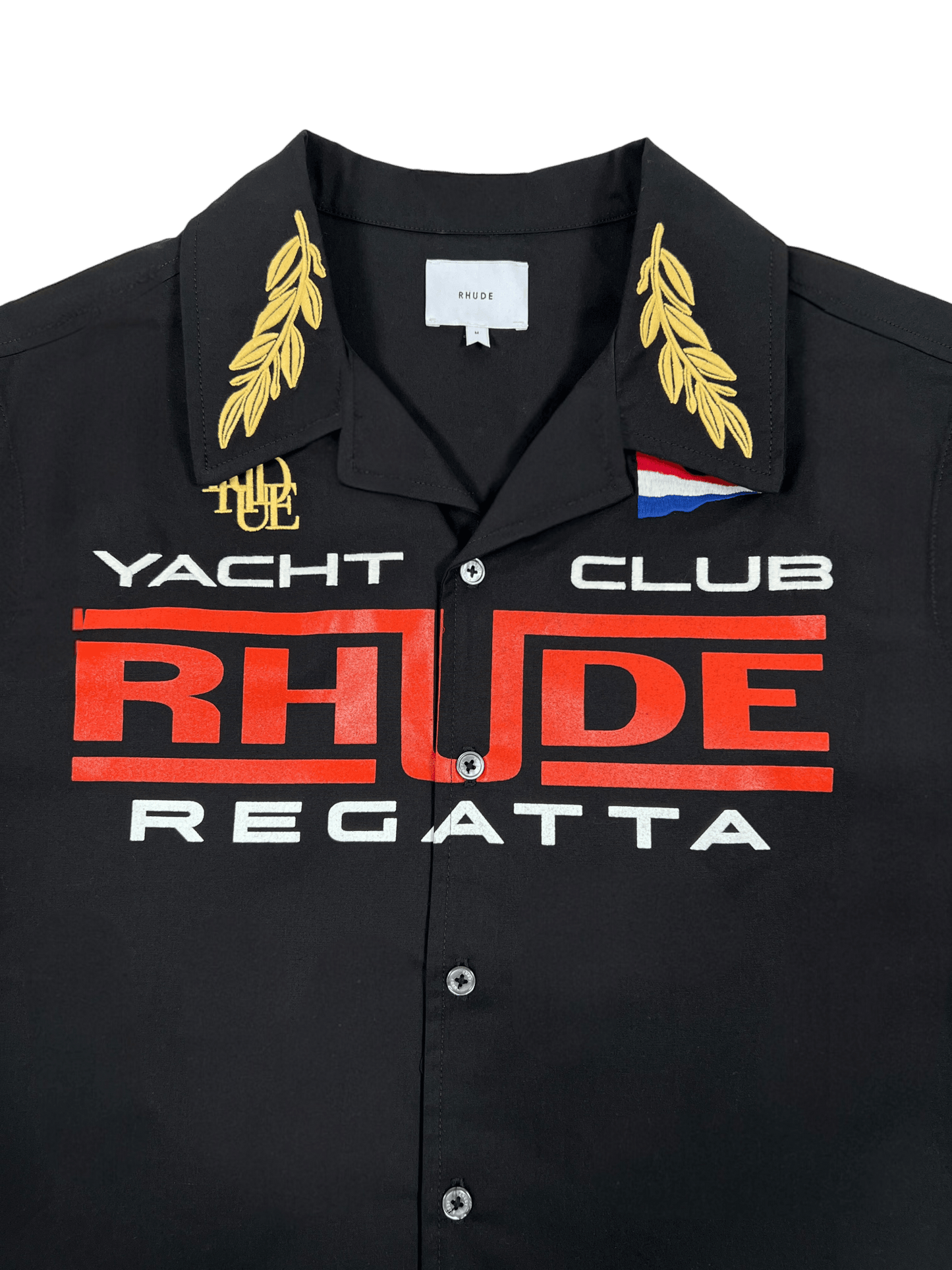Rhude Regatta Club Shirt Black/White