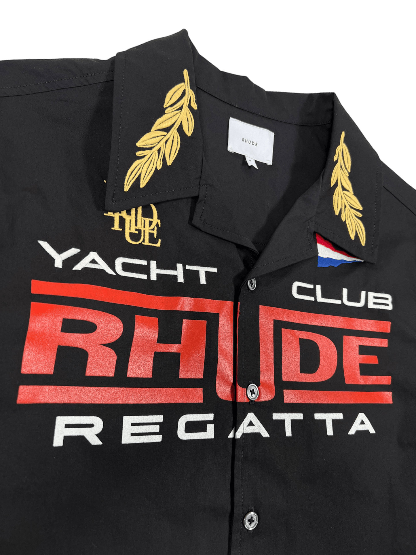 Rhude Regatta Club Shirt Black/White