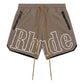 Rhude RH Logo Shorts Taupe