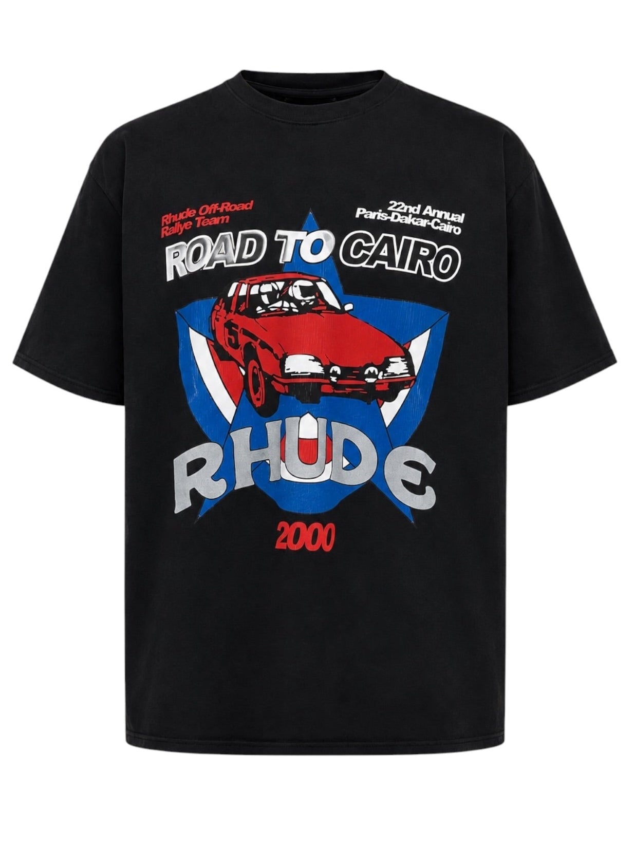 Rhude Road To Cairo Tee Vtg Black/Red