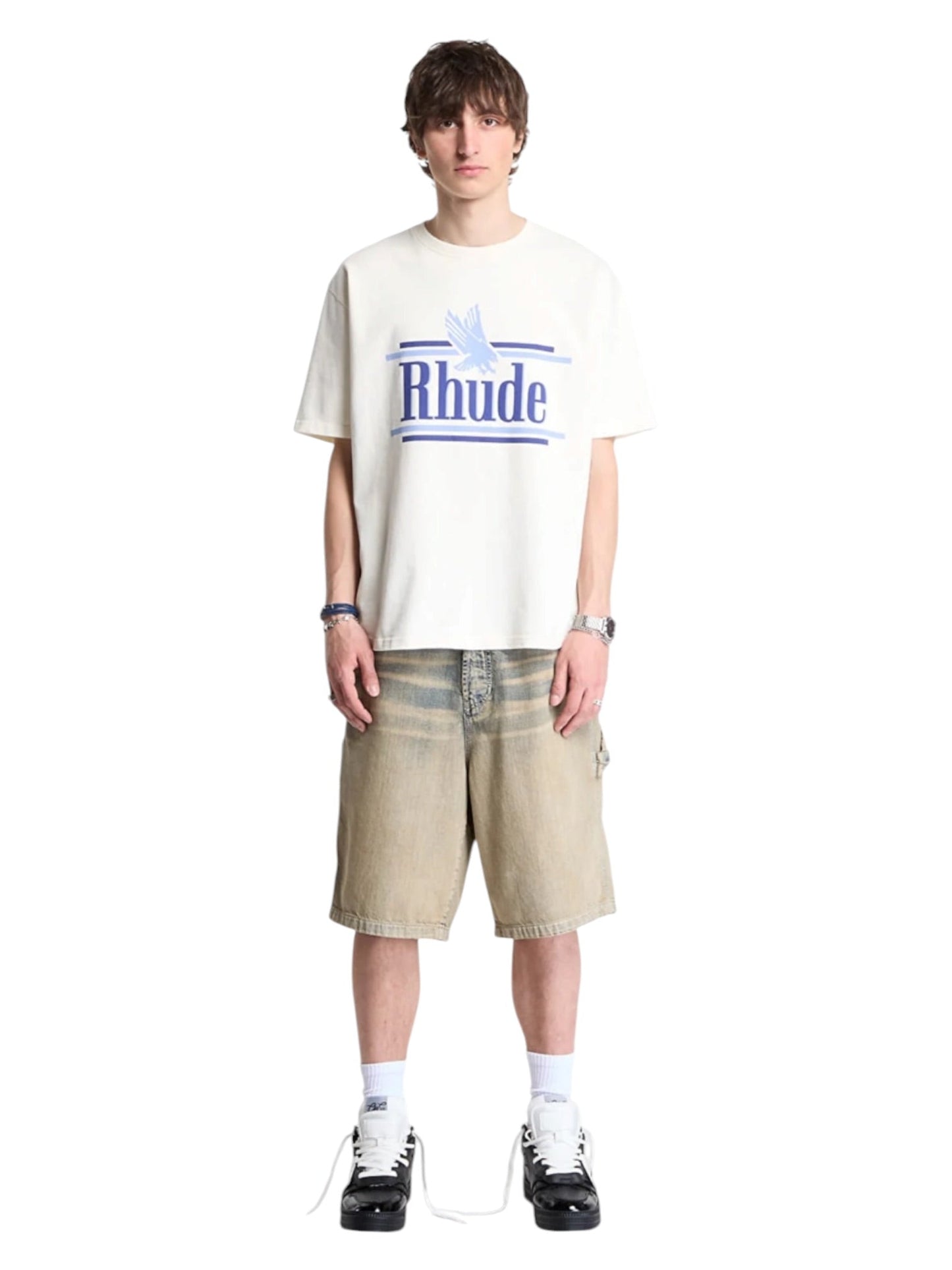 Rhude Rossa Tee Vtg White/Blue