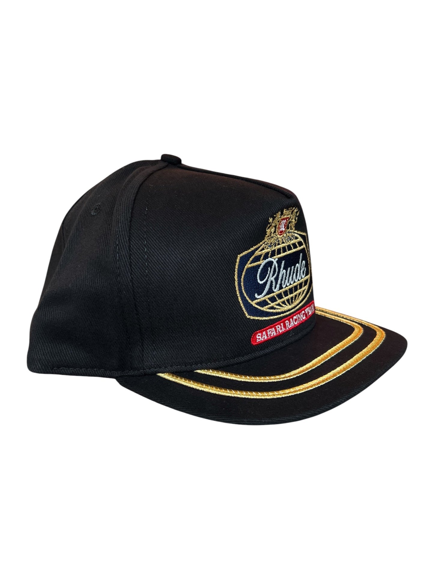 Rhude Safari Crest Hat Black-Navy