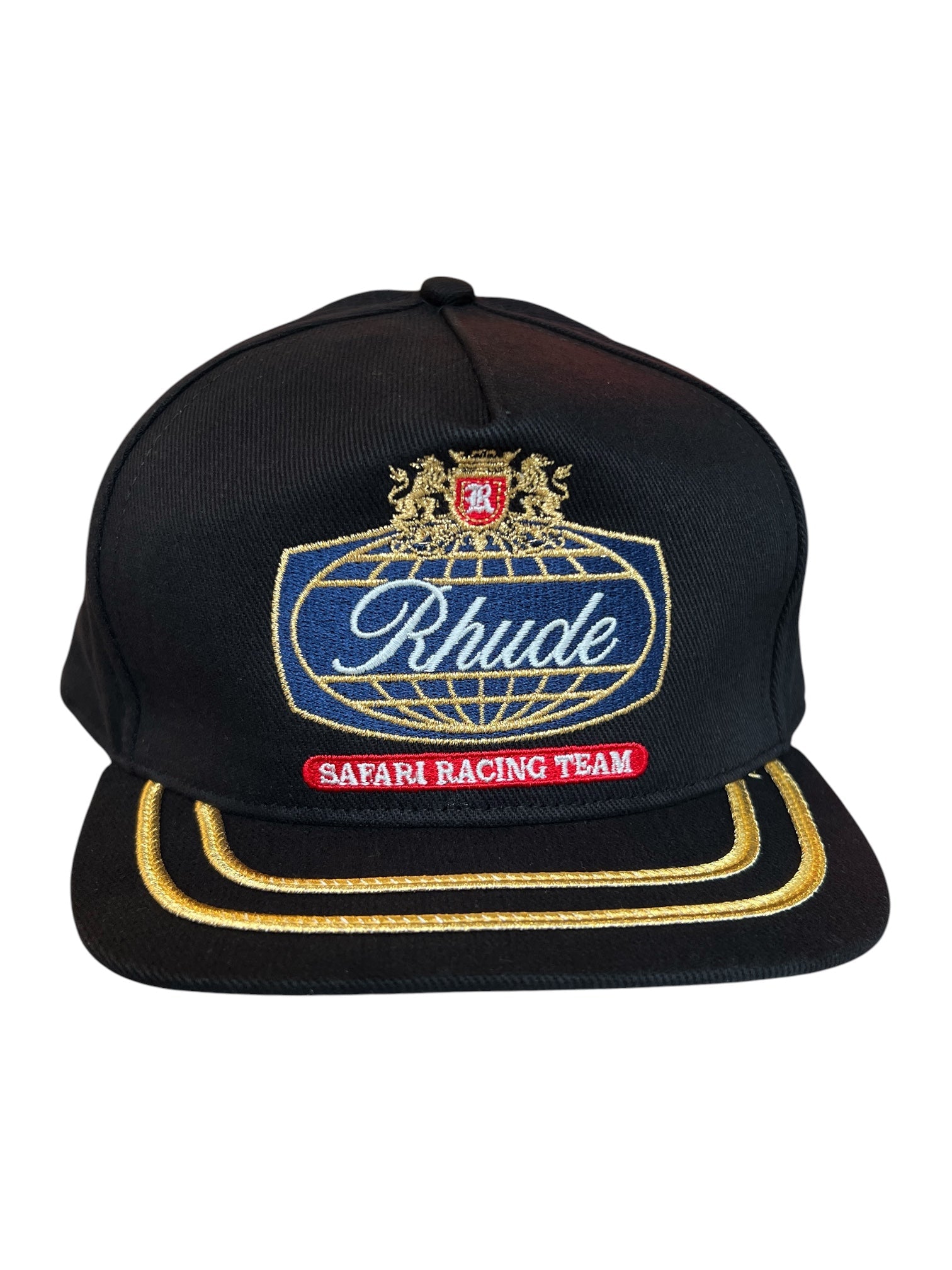 Rhude Safari Crest Hat Black-Navy