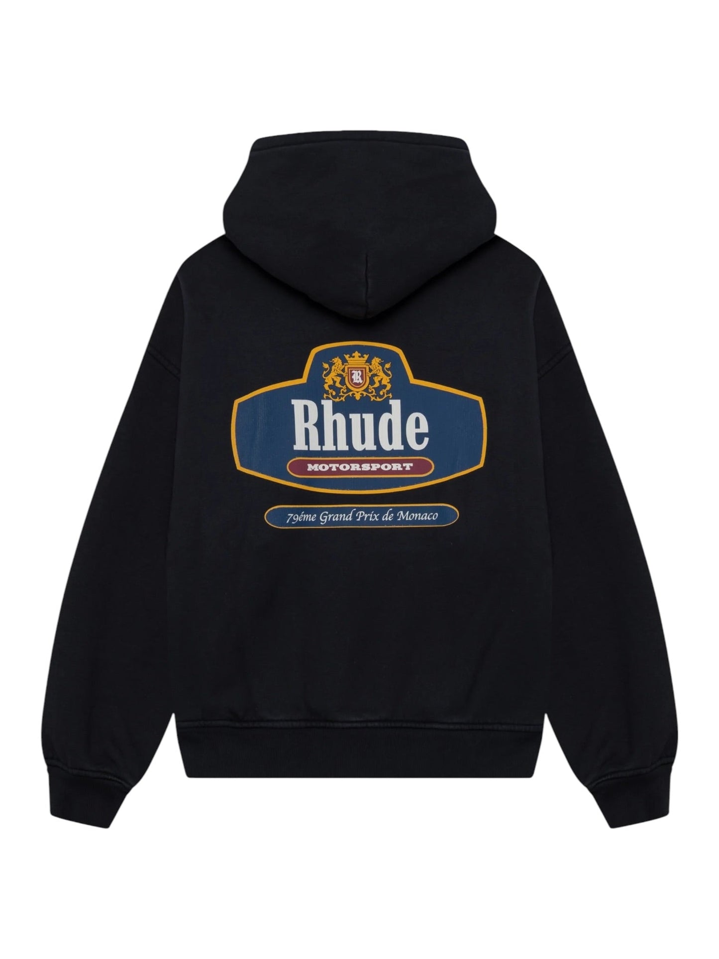 Rhude Safari Crest Hoodie Vintage Blk-Blue-Red