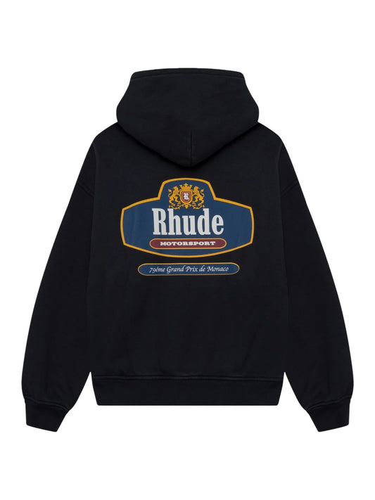 Rhude Safari Crest Hoodie Vintage Blk-Blue-Red