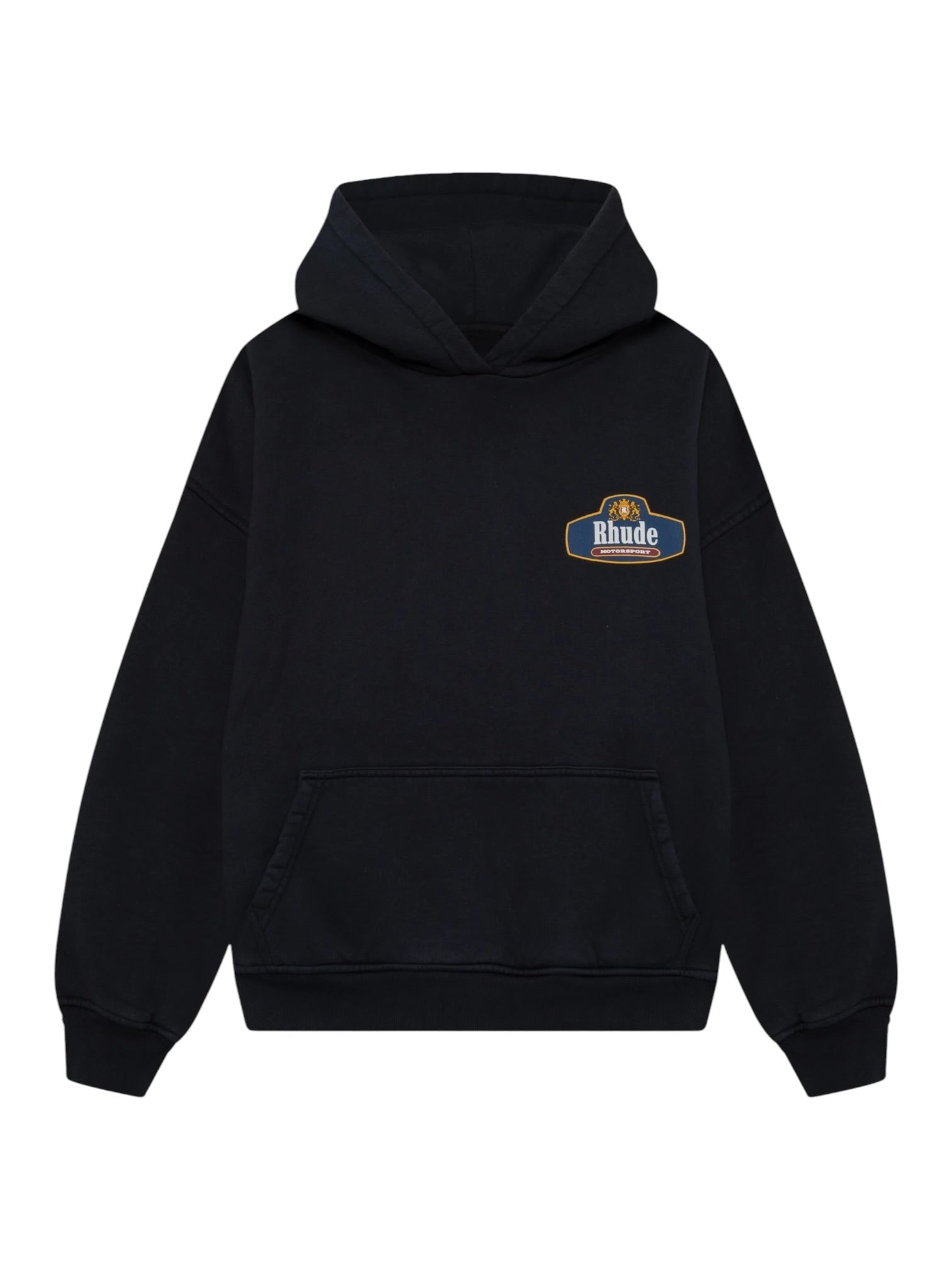 Rhude Safari Crest Hoodie Vintage Blk-Blue-Red