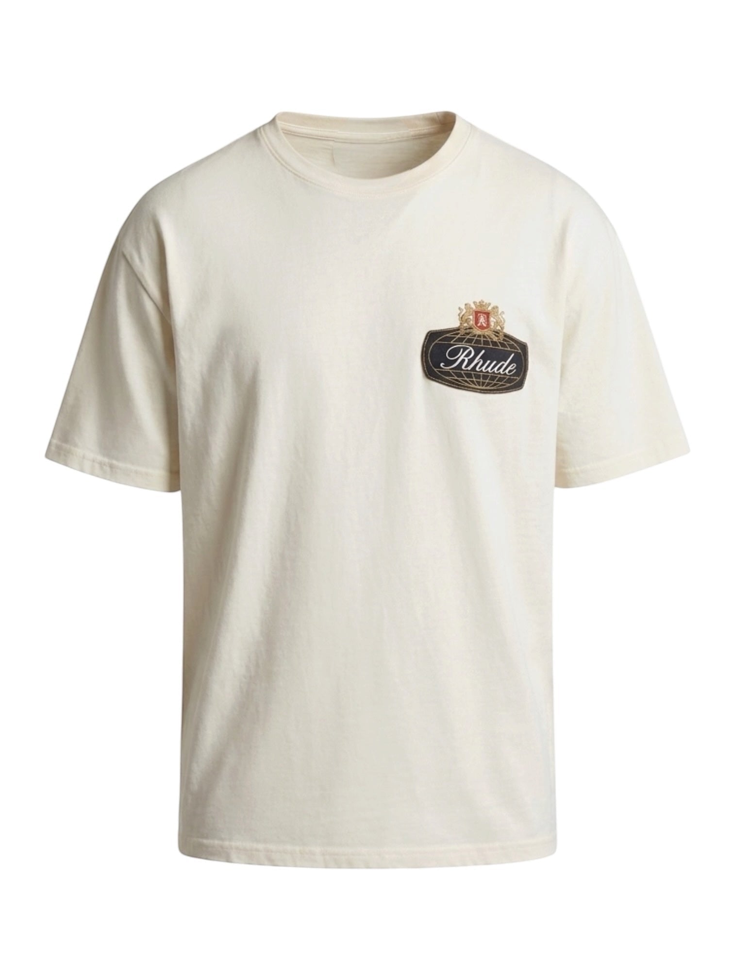 Rhude Safari Crest Tee Vintage Wht-Blue-Red