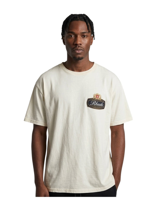 Rhude Safari Crest Tee Vintage Wht-Blue-Red