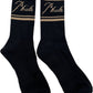 Rhude Script Logo Sock Black/Gold