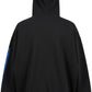 Rhude Split Petrol Logo Hoodie  Vtg Black/Red/Blue