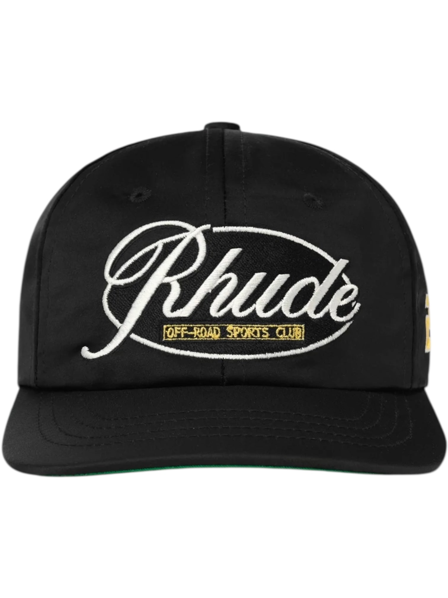 Rhude Sports Club Curved Brim Hat Black